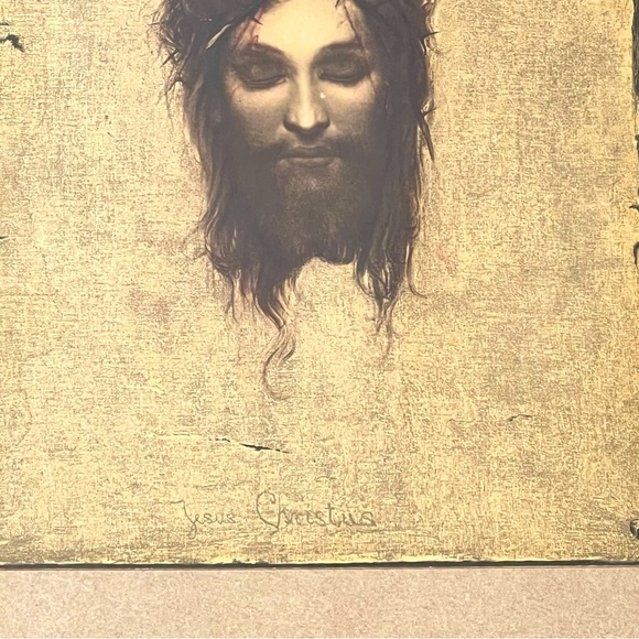 Vintage print of Jesus Christus By Gabriel Max 1874 - Picture 3 of 4